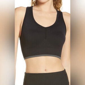 Zella Pulse Seamless Sports Bra, BLACK, Size Medium, NWT